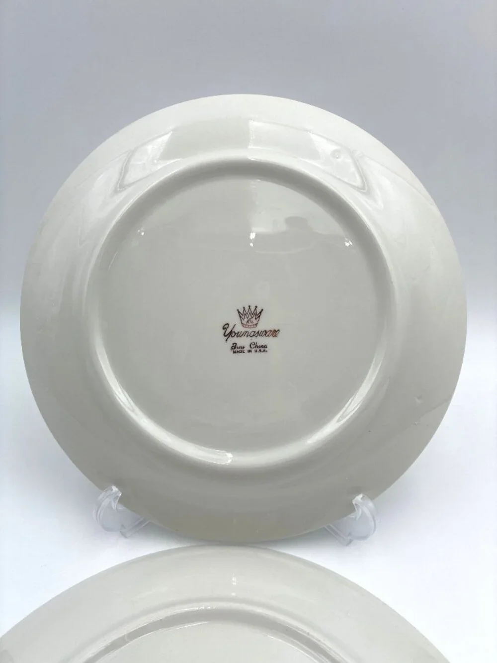 Youngsware YOU1 China Dinner Plates Set 2 Pink Rose Design 10